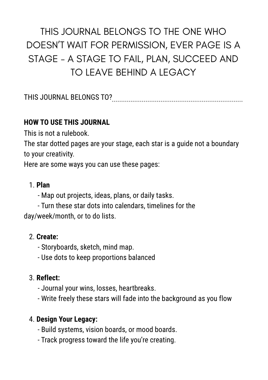 Creator Journal